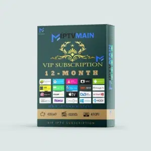 VIP IPTV Main subscription 12 month